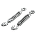 M4 4mm Thread Adjustable Stainless Steel Eye Hook Turnbuckle 10pcs I7U2