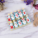 10PCS/Set Christmas Bear Wood Clips Photo Paper Pegs Clothespin Craft Decor LJ