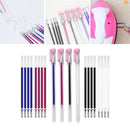 4 Pieces  Erasable Pens Fabric Marking with 16 Refills for Dressmaking