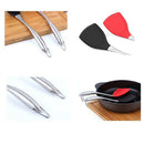 Non-Stick Silicone Cooking Spatula Stainless Steel Handle Wok Shovel Flexib I4E3