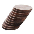 10 x Wooden Circle Shapes, Plain Wood Craft Tags 50mm (5cm) L7S3