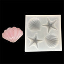 Lovely ashells Starfish Conch Shape Silicon Mold Fondant Kitchen Accessory Nw