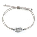 2Pcs/Set Bohemian Shell Heart Rope Chain Bracelet Bangle Women Jewelry Gift FT