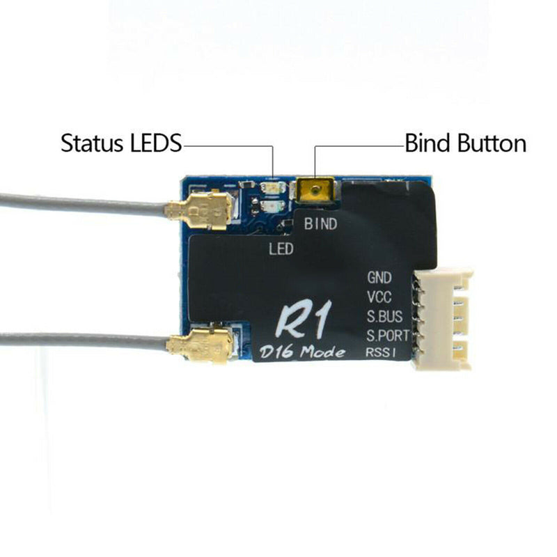 Mini Receiver 16-ch Compatible with Frsky T16 Remote Controller Transmitter