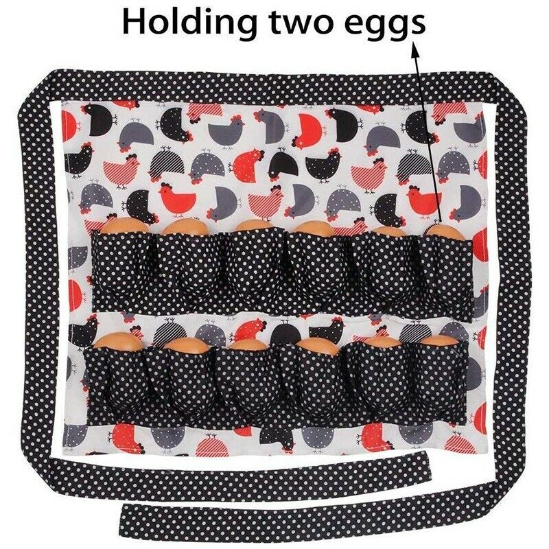 Egg Gathering Apron Egg Holder,Apron for Collecting Hens Eggs,Duck/Teal/GoosJ5U5