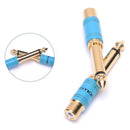 Mono Plug 6.5mm Male To RCA Female Audio Jack Stereo Connector Adapter   B Ew