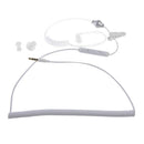 3.5mm Anti-radiation Air Tube Stereo Single Curly Earphone Headset With Mic
