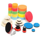 1/2/ 3Inch Sponge Buffing Polishing Pad Kit for Car Polisher with Drill Adapter