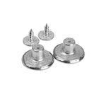 50x 17mm NO-SEW Hammer On Metal Star Jeans Buttons Rivet DIY Repair Trousers