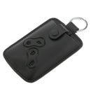 Car Artificial Leather Key Bag 4 Buttons Men's Car Key Case Bag for Koleos