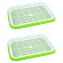 4Pc/Set Plant Flower Germination Tray Box Double-Layer Seed Sprouter Nurser