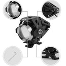 Motocross Modified Headlights LED Metal Black Function LIC ISY