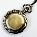 Retro Palace Wind Large Lotus Leaf White Pocket Watch Supply Fashion Antiqu T3Y3