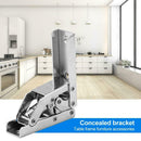 90 Degree Folding Door/Shelf Hinge Invisible Furniture Bracket Table Holder A
