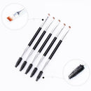 Eyebrow Brush Dualended Duo Brow Eyeliner Angled Cut Brush Makeu Spoolie N8M1