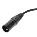 4 pin XLR Male to XLR FEMALE Power Cable Cord 1M for DSLR Camera Photograph G7V4