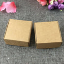 100Pcs Kraft Paper Box Nice Kraft Box Packaging Box Small Size-brown B5U9