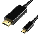 HW-TC07 1.8m Type-C to DP Cable 4K 60Hz USB-C to 1080P Display Port Cable