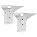 Wall Outlet Shelf Holder White Charging Socket Power Perch Organiz- OZ