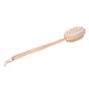 Natural Bristles Scrubber Long Handle Wooden Shower Brush Body Massage Brushe BX