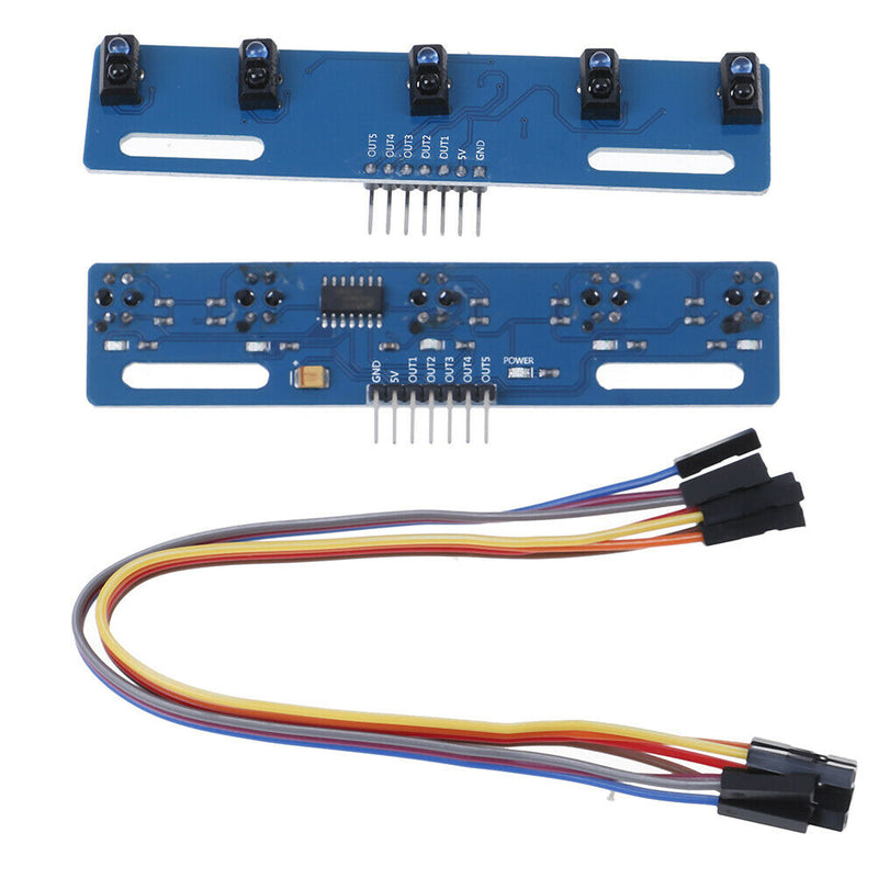 TCRT5000 KIT 5 way/road IR photoelectric switch barrier line track module' J Fm