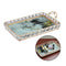 Rectangle Golden Mirror Candle Table Centrepiece Serving Tray Decorative Plate