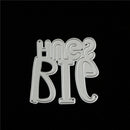 greeting words big huss Metal Cutting Dies DIY Scrapbooking Paper Cards FT