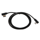 Brand New Durable Braided 90 Degree Right Angle Fast Data Charger Cable black