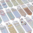 30Pcs/lot Cute Funny Cat Bookmark Paper Cartoon Animals Bookmark FET 3C