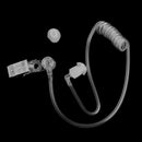 Replacement Transparent Coil Acoustic Air Tube Earplug With Clip For Two-Wa