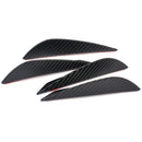 4x 5" Carbon Fiber Car Front Bumper Lip Splitter Fins Guard Body Spoiler Canards