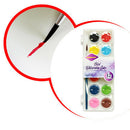 Hand-painted Color Paint 12-color DIY Solid Watercolor Paint Set