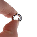 10 Pack Keychain Round Shape Zinc Alloy Snap Hook Holder for Camping Hiking,