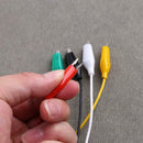 10pcs Double-ended Clips Test Line Cable Test Clamp Connector Testing Wire  A
