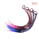 2pcs Headband Girls Twist Braid Rope Simple Rubber Band Kids Wigs ME