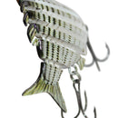 6 Segments Fishing Lure 6Cm/10G Jointed Minnow Artificial Hard Bait Treble  Z2O9