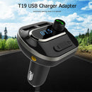 T19 Wireless Bluetooth Car Kit Handsfree FM Transmitter MP3 USB Charger Adapter