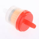 100PCS 1/4" 6mm Universal Motorcycle Hose Inline Fuel Gas Filter - Orange