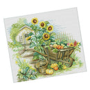Villa Landscape Printed Cross Stitch Kit for Adults Stamped Cottage Pattern
