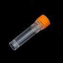 10pcs 1.5ml Plastic Cryovial Lab Test Tube Sample with Screw Cap