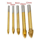 Cross Head Tungsten Carbide Wall Ceramic Tile Marble Glass Drill Bit Set Gl L2J9