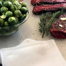 2 Pack Premium Reusable Large Cooking Silicone Sous Vide Bags Fresh Keeping G1X6