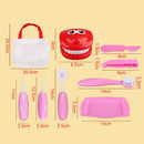 Doctor Playset Kit Set Pretend Dentist Kit for Kids  Pink