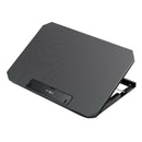 Portable 15.6"-17" Notebook Laptop Cooler Pad 2 Fans 2 USB Ports Black