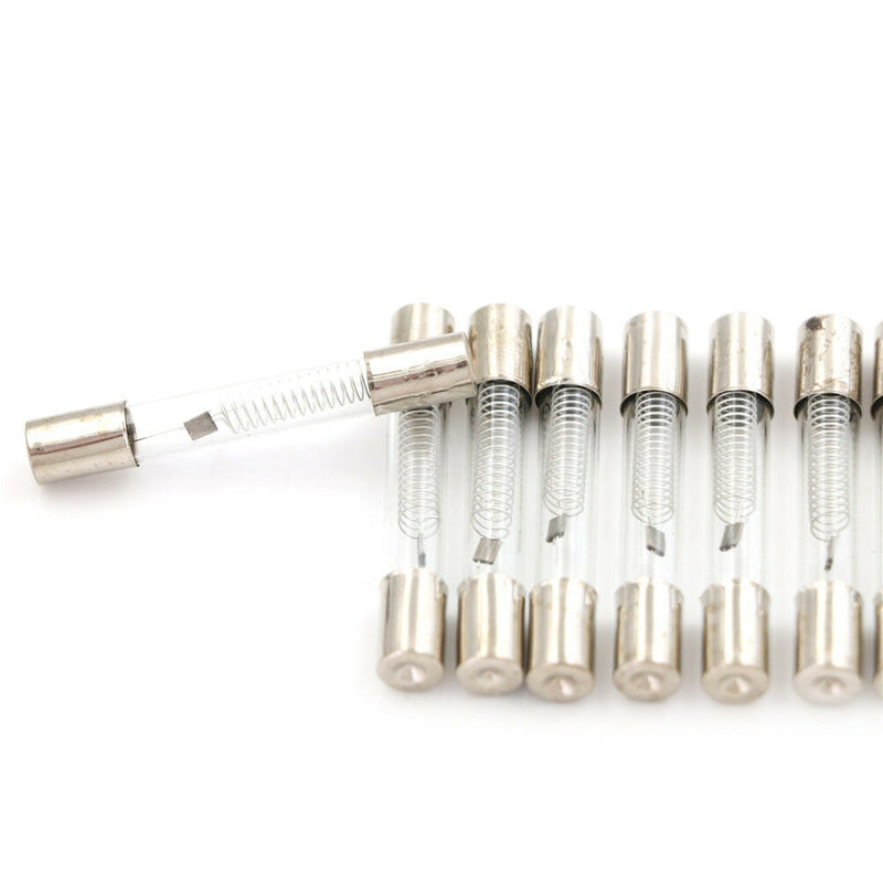 10Pcs 6 x 40mm Axial Glass 900mA 0.9A 5KV Fuse Tubes for Microwave Oven A Gw
