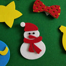 DIY Felt Christmas Tree Set Kit with 30Pcs Removable Ornaments Felt Xmas Ne
