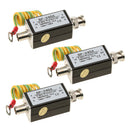 3Pack Aluminium Connetor Coaxial Video Signal  Arrester Protection
