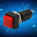 5 Pcs Black Momentary OFF-(ON) Square Push Button Switch SPST 12v Car D TPY