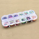 12 Compartment Plastic Storage Case Nail Art Jewelry Container Organizer Box JR