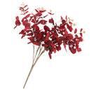 19inch Artificial Eucalyptus Leaves Branch Silk Leaves Green Wedding Decor Red